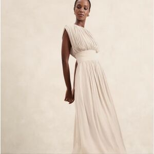 Banana Republic Cream Maxi Dress